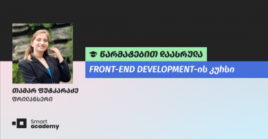 "თანამედროვე რეალობაში ციფრული ინდუსტრია ყველაზე წინ არის" - თამარ ფუტკარაძის შთაბეჭდილება